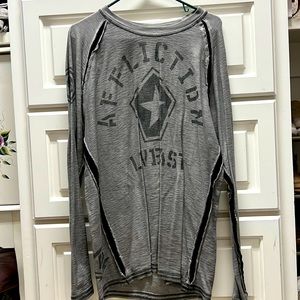 Affliction graphic long sleeve tee